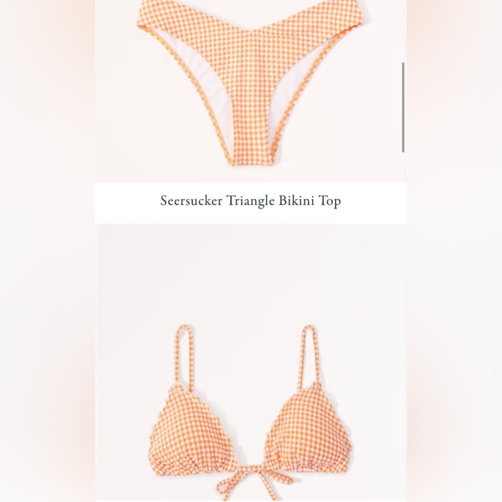 A&F orange gingham bikini 🍊NWOT